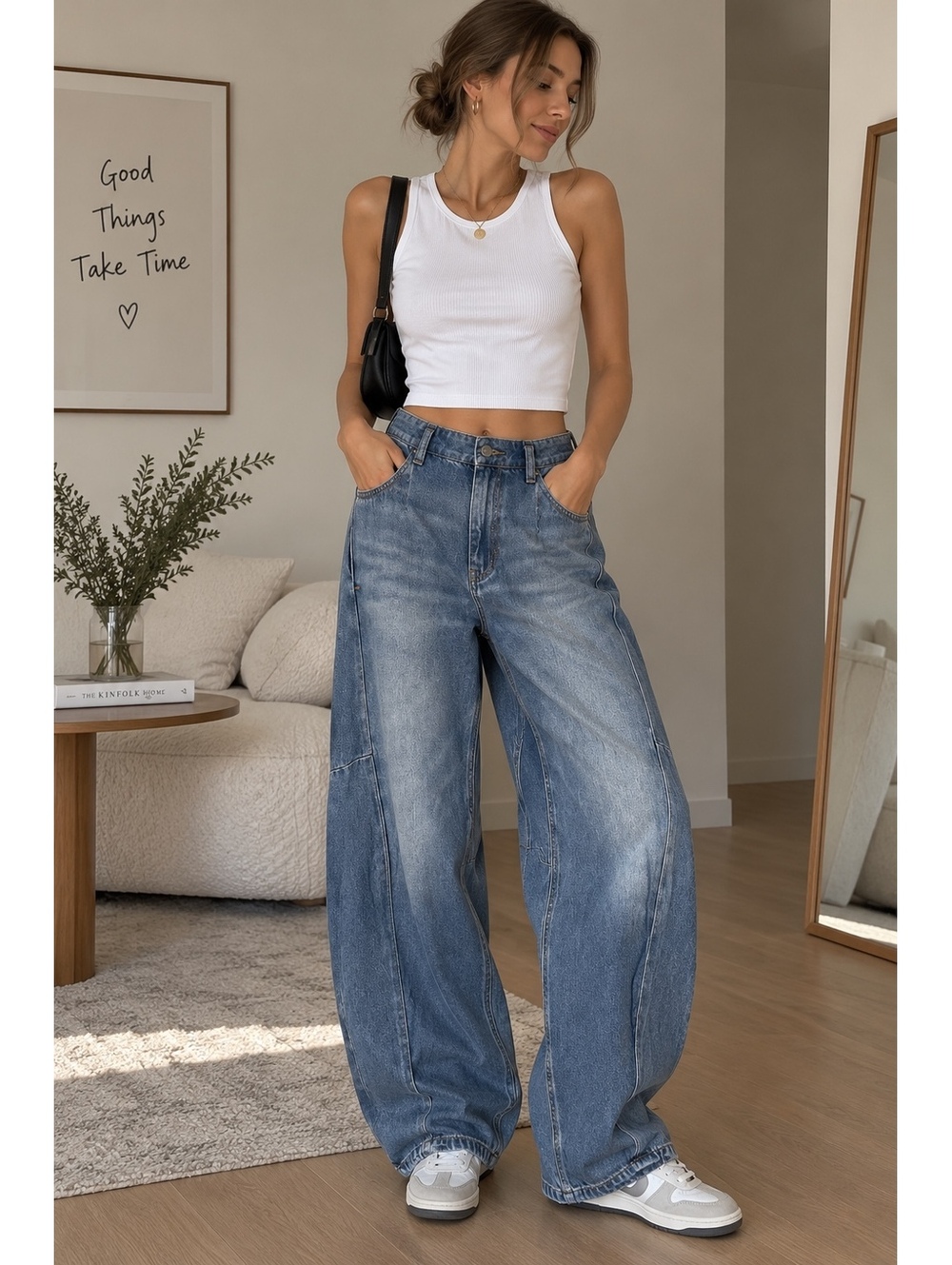 Pilcro Anthropologie Barrel Leg Jeans Size 27 – Relaxed Balloon Fit
